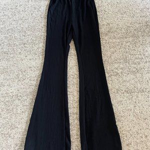 SHEIN Women's XS Flare Leggings Pants Black Extra Small